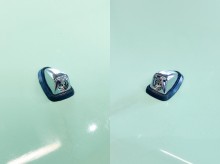 穴の形状を整えて『パチッ』と、ラバーが潰れるまで圧入して完了